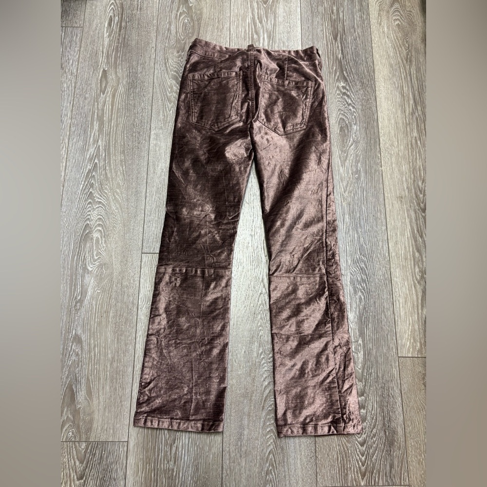 Free People Textured Velvet Pants in Brown - Picture 10 of 14